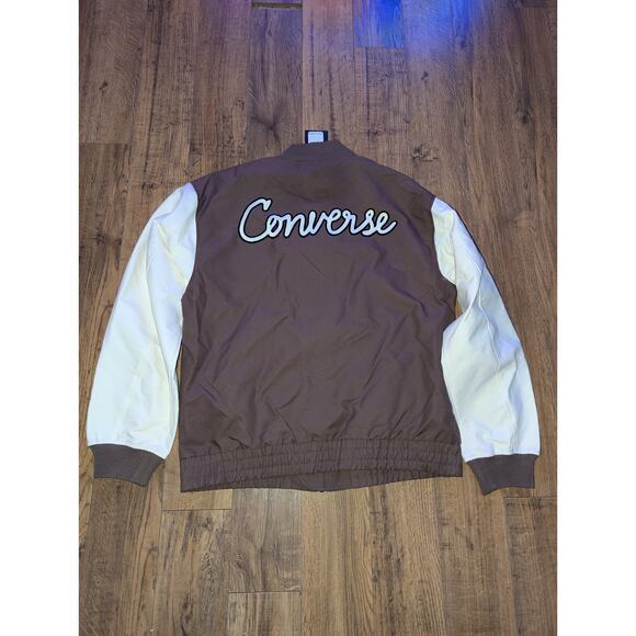 Converse Chain Stitch Woven Jacket Size Medium Earthy Brown - Picture 6 of 8